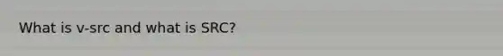 What is v-src and what is SRC?