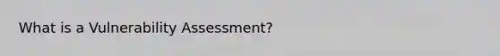 What is a Vulnerability Assessment?