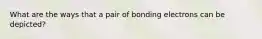 What are the ways that a pair of bonding electrons can be depicted?