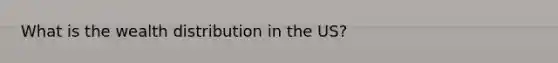 What is the wealth distribution in the US?