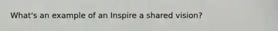 What's an example of an Inspire a shared vision?