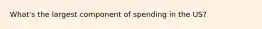 What's the largest component of spending in the US?