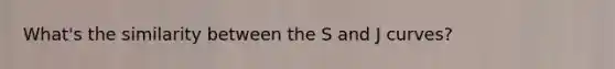 What's the similarity between the S and J curves?