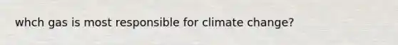 whch gas is most responsible for climate change?