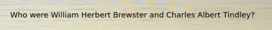 Who were William Herbert Brewster and Charles Albert Tindley?