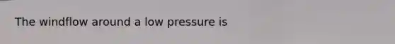 The windflow around a low pressure is