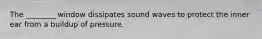 The ________ window dissipates sound waves to protect the inner ear from a buildup of pressure.