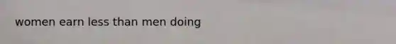 women earn less than men doing