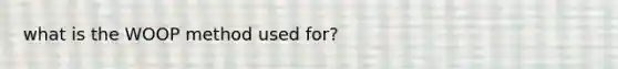 what is the WOOP method used for?
