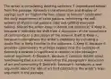 The writer is considering deleting sentence 7 (reproduced below) from the passage. Kennedy's transformation and display of sayings such as "higher the hair, closer to heaven" celebrated the daily experiences of salon patrons, reinforcing the self-esteem of stylists and patrons alike and getting everyone talking. Should the writer keep or delete the sentence? A Keep it, because it indicates the shift from a discussion of the importance of community to a discussion of the artwork itself. B Keep it, because it strengthens the writer's credibility by including a quote that is likely familiar to the audience. C Keep it, because it provides commentary that helps explain how the example of Kennedy's artwork is significant in relation to the passage's overall argument. D Delete it, because it contains details about hairdressing that are not relevant to the paragraph's discussion of art and community. E Delete it, because it introduces a new argument about the role of art that contradicts the writer's main argument in the passage.