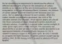 You're conducting an experiment to determine the effect of different wavelengths of light on the absorption of carbon dioxide as an indicator of the rate of photosynthesis in aquatic ecosystems. If the rate of photosynthesis increases, the amount of carbon dioxide in the environment will decrease and vice versa. You've added an indicator to each solution. When the carbon dioxide concentration decreases, the color of the indicator solution also changes. Small aquatic plants are placed into three containers of water mixed with carbon dioxide and indicator solution. Container A is placed under normal sunlight, B under green light, and C under red light. The containers are observed for a 24-hour period. 2) Carbon dioxide absorption is an appropriate indicator of photosynthesis because A) CO2 is needed to produce sugars in the Calvin cycle. B) CO2 is needed to complete the light reactions. C) plants produce oxygen gas by splitting CO2. D) the energy in CO2 is used to produce ATP and NADPH.