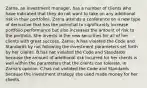 Zarna, an investment manager, has a number of clients who have indicated that they do not want to take on any additional risk in their portfolios. Zarna attends a conference on a new type of derivative that has the potential to significantly increase portfolio performance but also increases the amount of risk to the portfolio. She invests in the new securities for all of her clients with great success. Zarna: A.has violated the Code and Standards by not following the investment parameters set forth by her clients. B.has not violated the Code and Standards because the amount of additional risk incurred for her clients is well within the parameters that the clients can tolerate, in Zarna's opinion. C.has not violated the Code and Standards because the investment strategy she used made money for her clients.