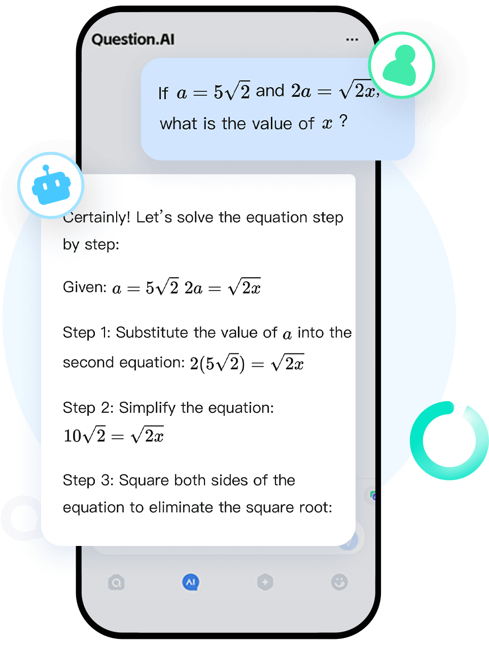 Question AI Homework Helper Math Solver   Pic 1 2 